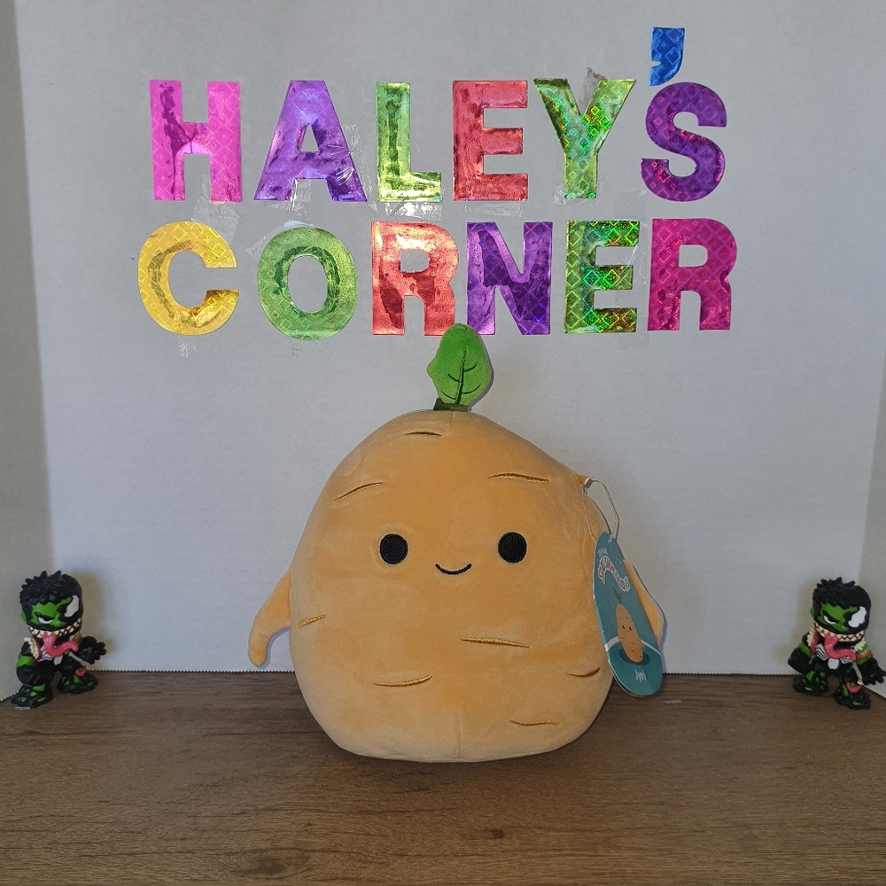 Squishmallows Jyri the Ginger Ginseng Turnip Root Plush Stuffed Animal 7-8" Inch